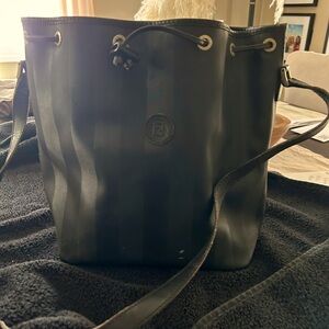 Used authentic fendi bucket tote